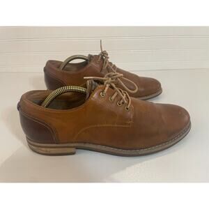 JF J.Ferrar Men's Kent Oxford Dress Shoes Tan, US Size 8